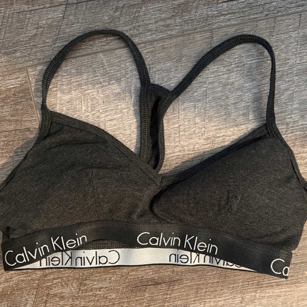 Calvin Klein Charcoal Bralette